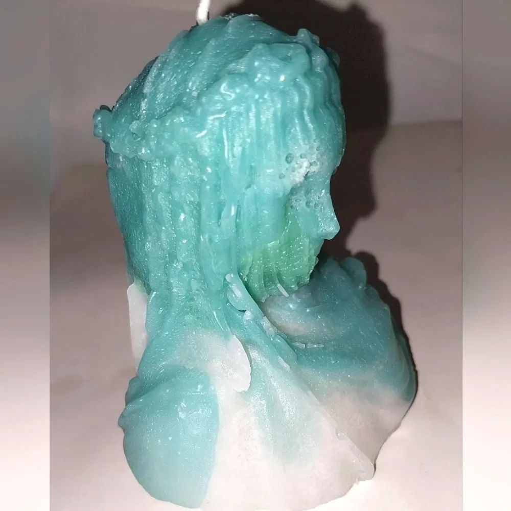 Hand crafted limited edition veiled Lady candle